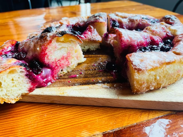 Lemon Blueberry Focaccia.